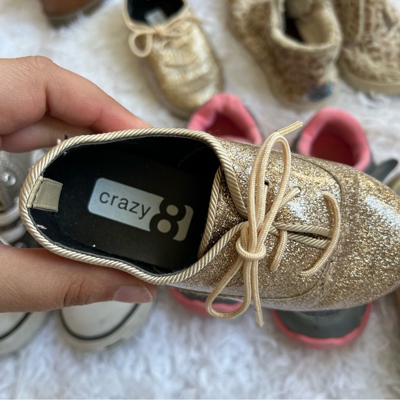 7 Baby Toddler Shoes Hunter Nike Toms Children's Place Crazy 8 Converse Sz 7 - Picture 16 of 16